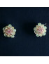 Boucles Swarovski fleur à clips