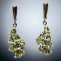Boucles Péridot serti Argent 925