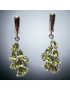 Boucles Péridot serti Argent 925