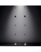 Boucles Zirconium multicolore