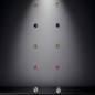 Boucles Zirconium multicolore