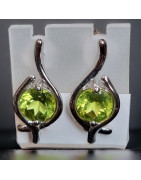 Boucles Péridot Argent 925