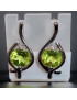 Boucles Péridot Argent 925