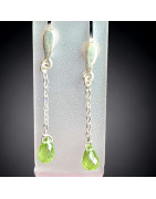 Boucles Péridot Argent 925