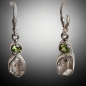 Boucles Péridot & Diamant Herkimer Argent 925