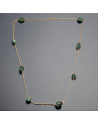 Collier Emeraude Vermeil
