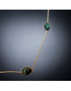 Collier Emeraude Vermeil