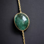 Collier Emeraude Vermeil