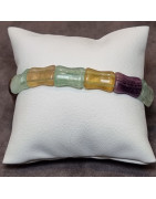 Bracelet Fluorite multicolore