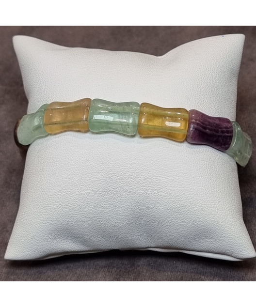 Bracelet Fluorite multicolore