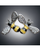 Boucles Zirconium abeilles