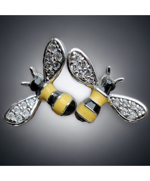 Boucles Zirconium abeilles