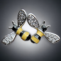 Boucles Zirconium abeilles