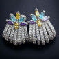 Boucles Améthyste Topaze bleue & Zirconium