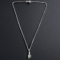 Pendentif Péridot & Topaze bleue Argent 925 avec chaîne