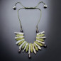 Collier Jade Nacre & Perles baroques sur cordon réglable