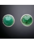 Boucles Emeraude Argent 925