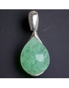 Pendentif Aventurine verte Argent 925