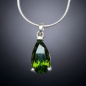 Pendentif Tourmaline verte avec chaîne Argent 925