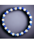 Bracelet Quartz rose & Lapis-lazuli enfant Pierres rondes 4mm