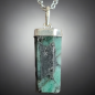 Pendentif Emeraude Argent 925 avec chaîne