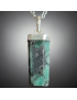 Pendentif Emeraude Argent 925 avec chaîne