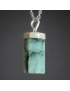 Pendentif Emeraude Argent 925 avec chaîne