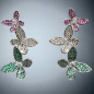 Boucles Zirconium Papillons