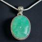 Pendentif Chrysoprase avec chaîne Argent 925