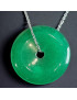 Pendentif Jade donut avec chaîne