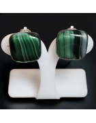 Boucles Verre de Murano à clips