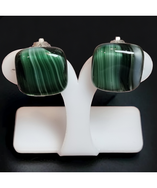Boucles Verre de Murano à clips