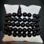 Bracelet Onyx Pierres rondes (s)
