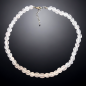 Collier Quartz rose Pierres forme olive