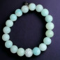 Bracelet Amazonite Pierres rondes 10mm avec insert