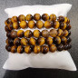 Bracelet Œil de tigre Pierre rondes (s)
