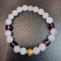 Bracelet Quartz rose & Améthyste avec inserts