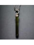 Pendentif Tourmaline verte Argent 925 avec chaîne