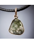 Pendentif Tourmaline Paraiba Argent 925 sur cordon simili cuir