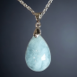 Pendentif Aigue-marine avec chaîne