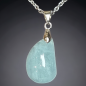 Pendentif Aigue-marine avec chaîne