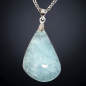 Pendentif Aigue-marine avec chaîne