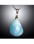 Pendentif Aigue-marine avec chaîne