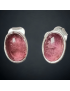 Boucles Tourmaline rose Argent 925