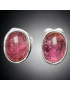 Boucles Tourmaline rose Argent 925