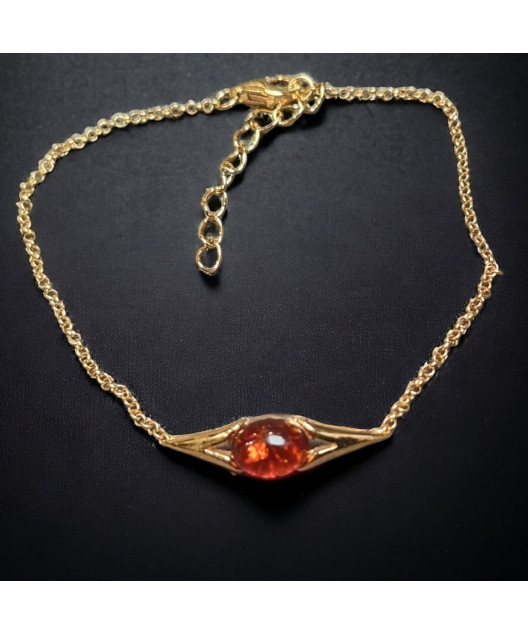 Bracelet Ambre plaqué or