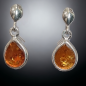 Boucles Ambre Gouttes Argent 925