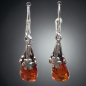 Boucles Ambre Argent 925