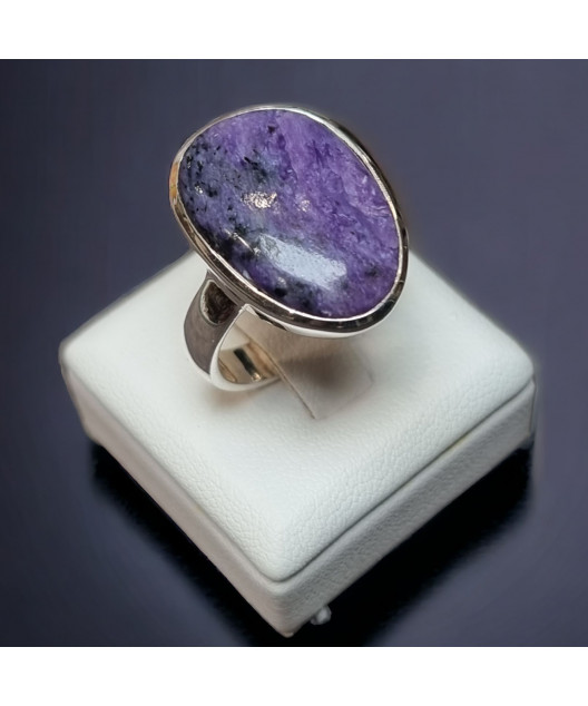 Bague Charoïte Argent 925 Taille 60