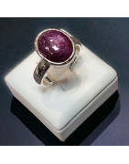 Bague Rubis cabochon Argent 925